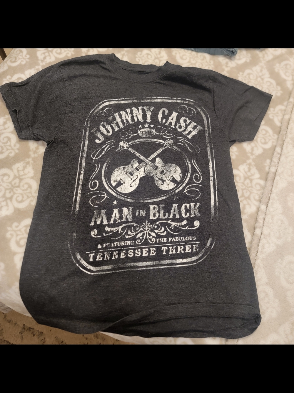 'Man in Black' Graphic Tee - Black